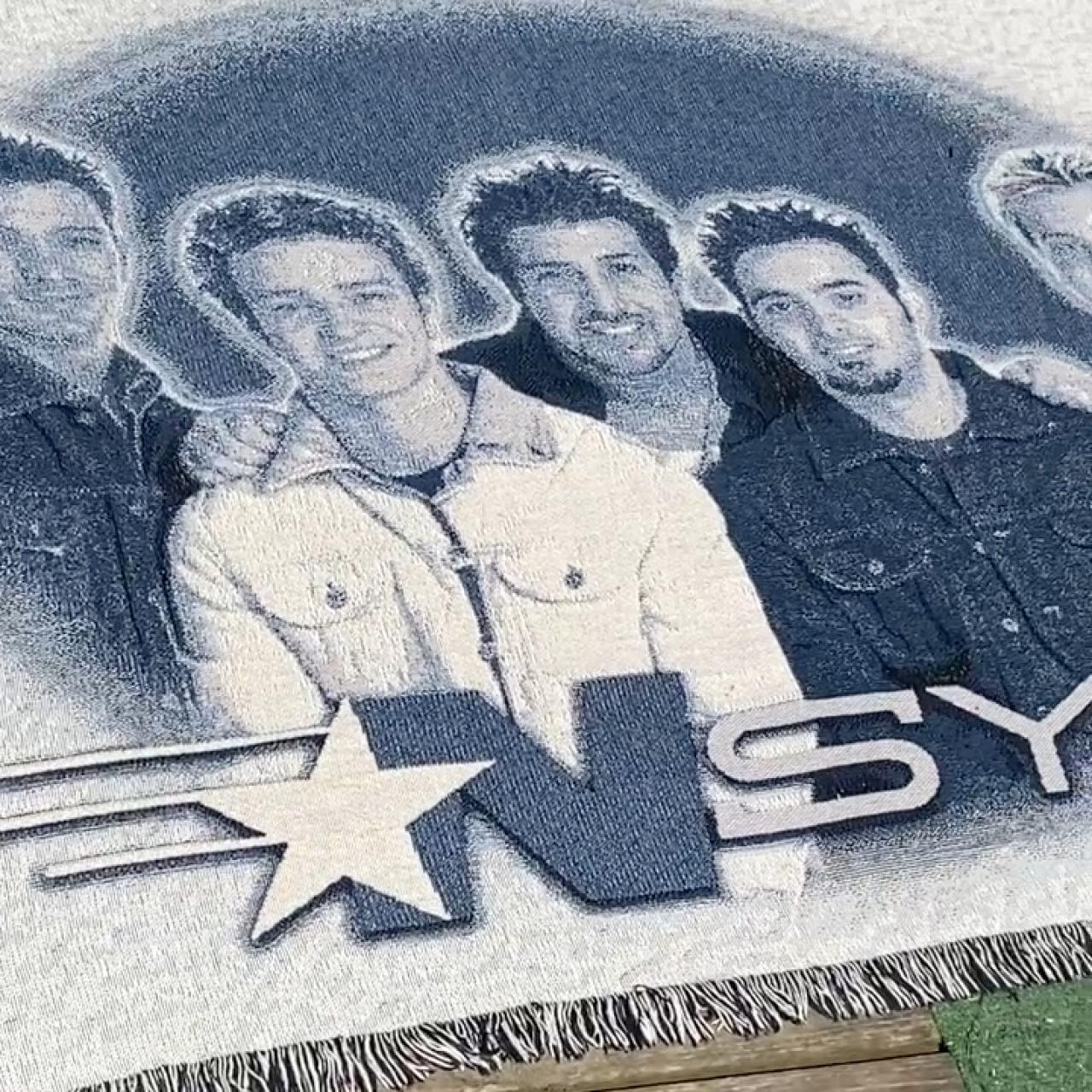 A vintage 1990s *NSYNC Throw Blanket Gently used... Depop