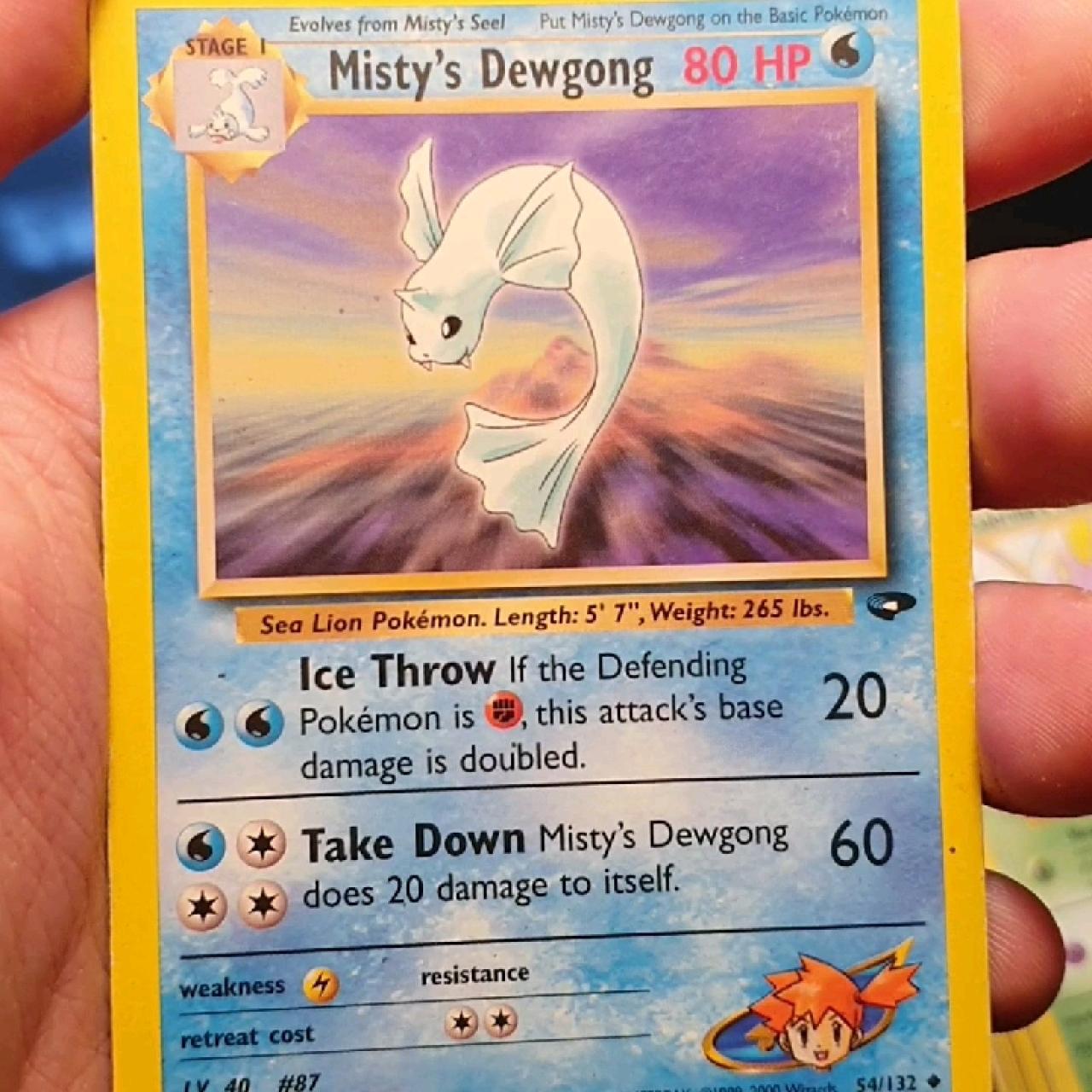 Mistys Dewgong - Rare Trainer Pokemon Card -... | Depop
