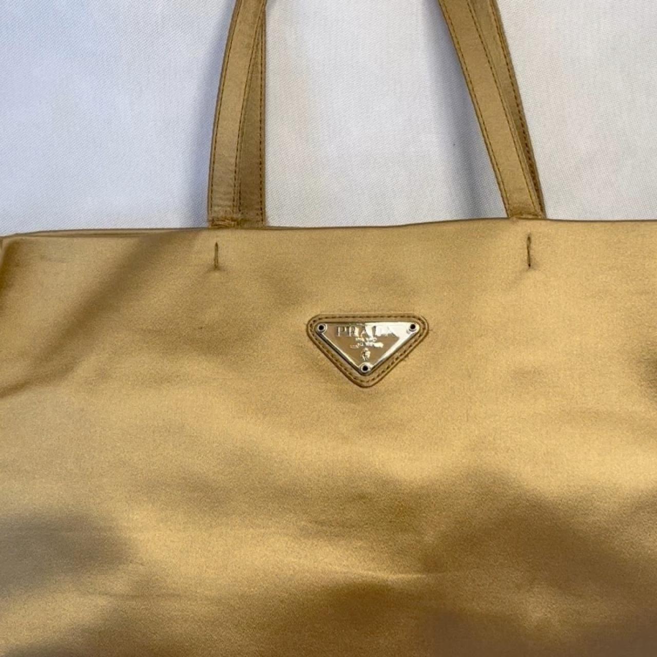 Prada Satin Bag With Crystals (Gold) – The Luxury Shopper