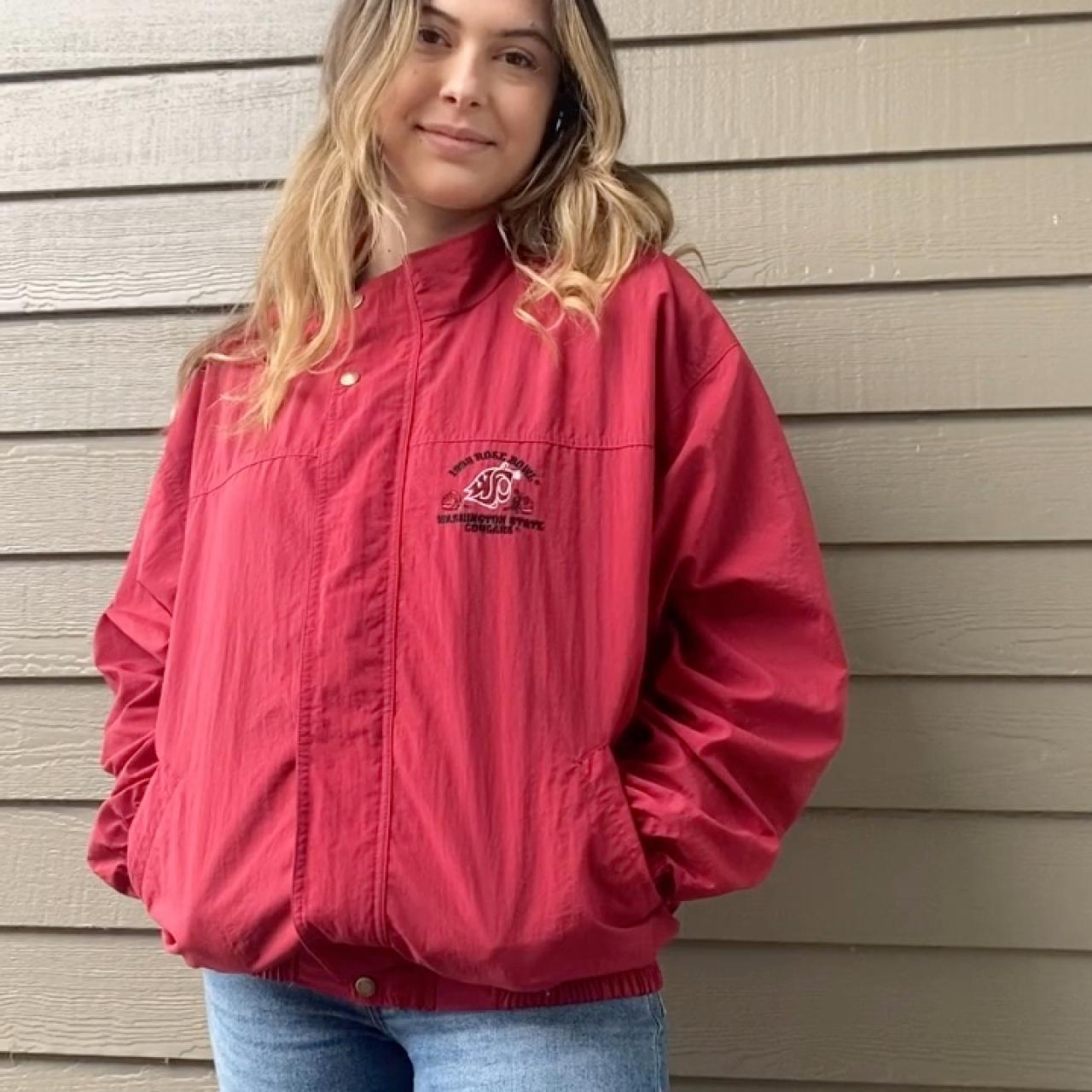 Antigua Apparel Men's Red Jacket Depop