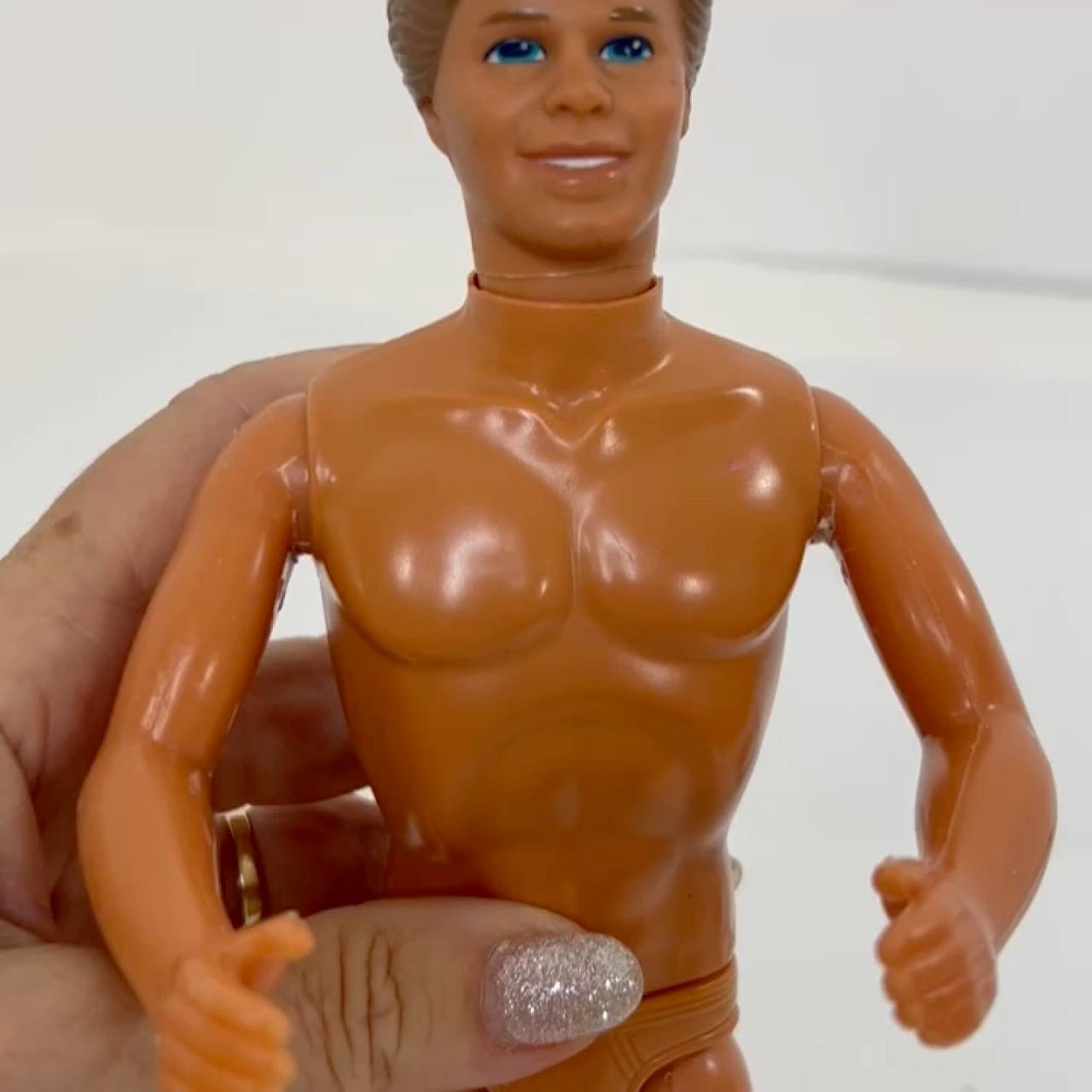 KEN KEN様 0824A- Ken Doll Mattel Mexico 1968, back of neck | Depop