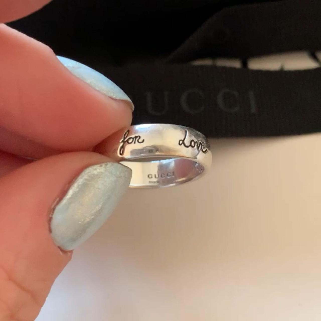 blind for love ring in silver