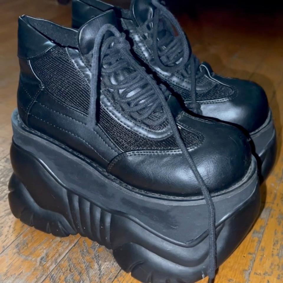 Demonia BOXER-01s✨🖤 Size 7 Vegan Leather Don't | Depop