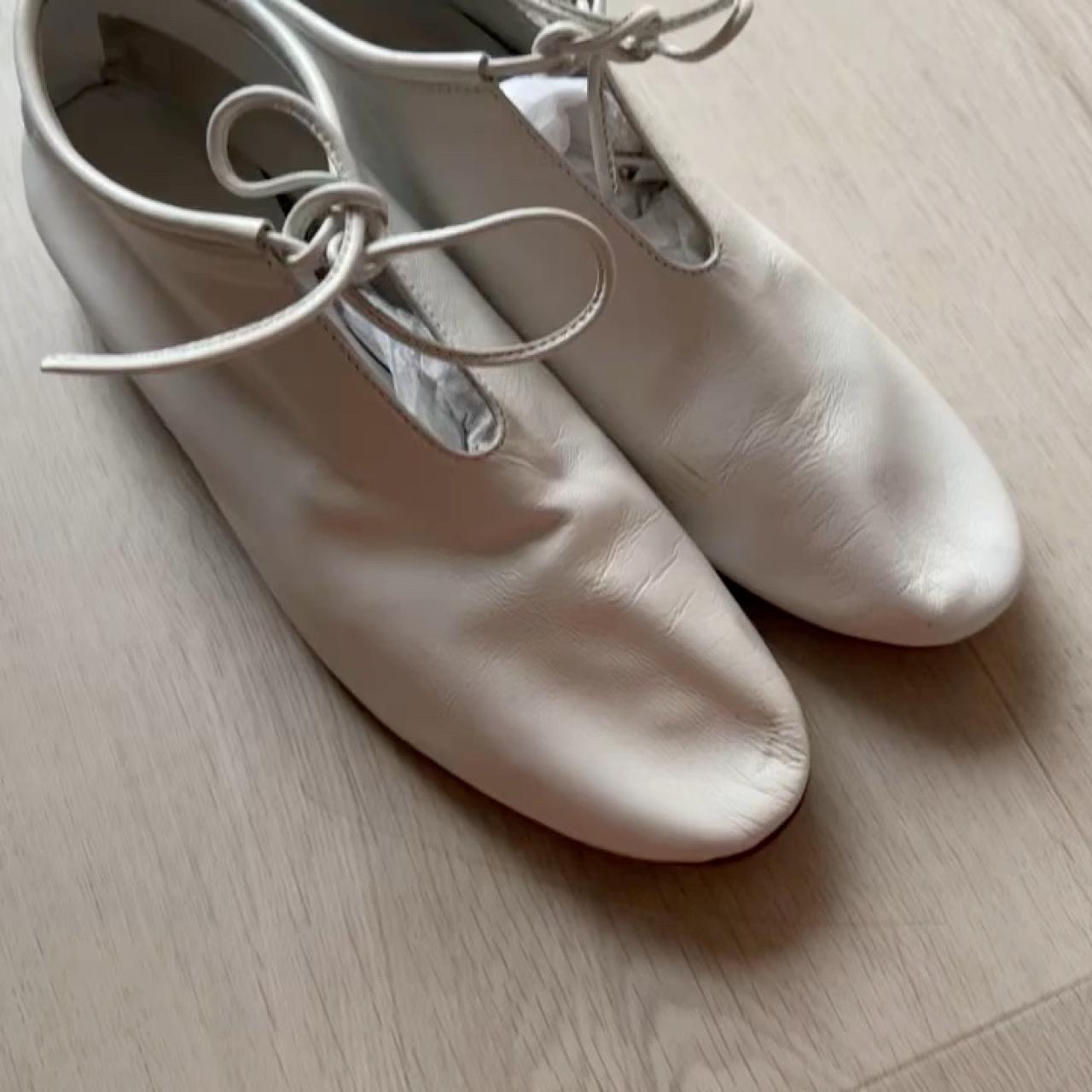 Martiniano bootie white size 35 Laced bootie with | Depop