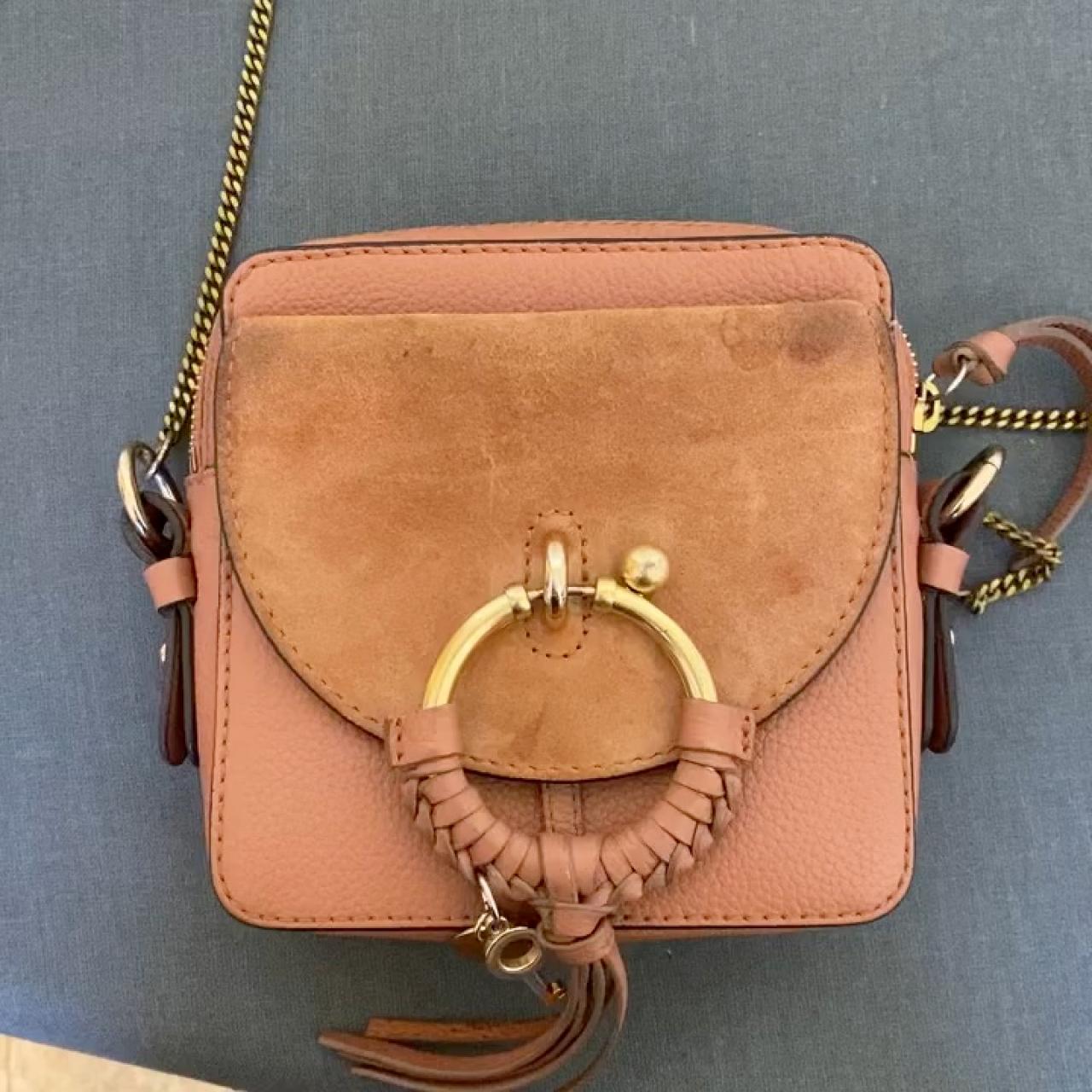 See by Chloé Women's Pink and Orange Bag Depop