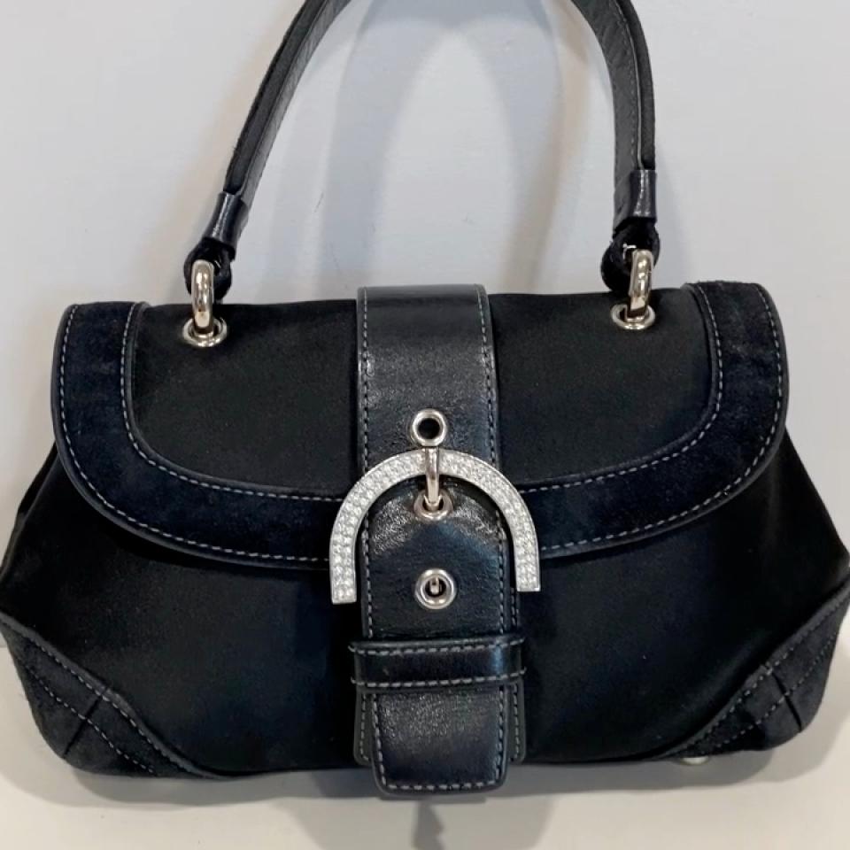 Coach Vintage black Satin Swarovski Crystal | Depop