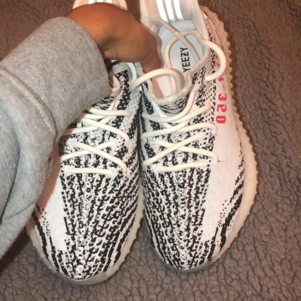 yeezy zebra grailed