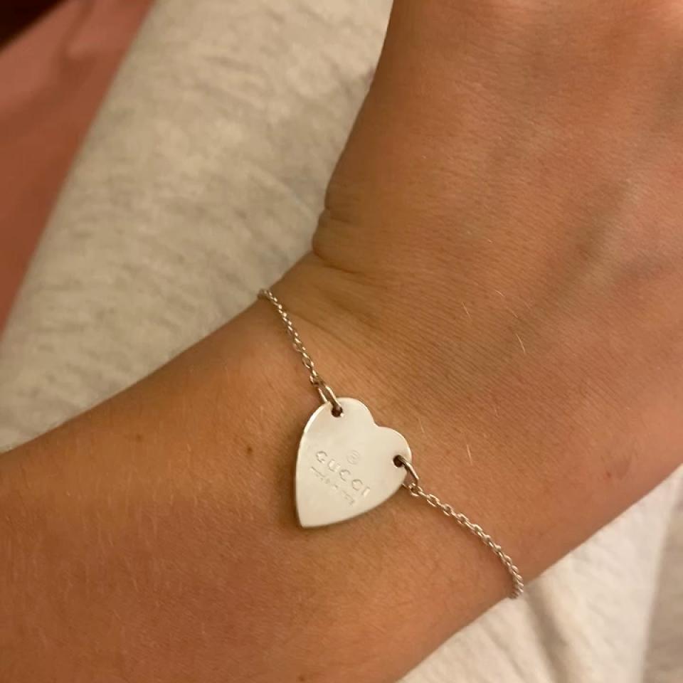 gucci heart bracelet gold