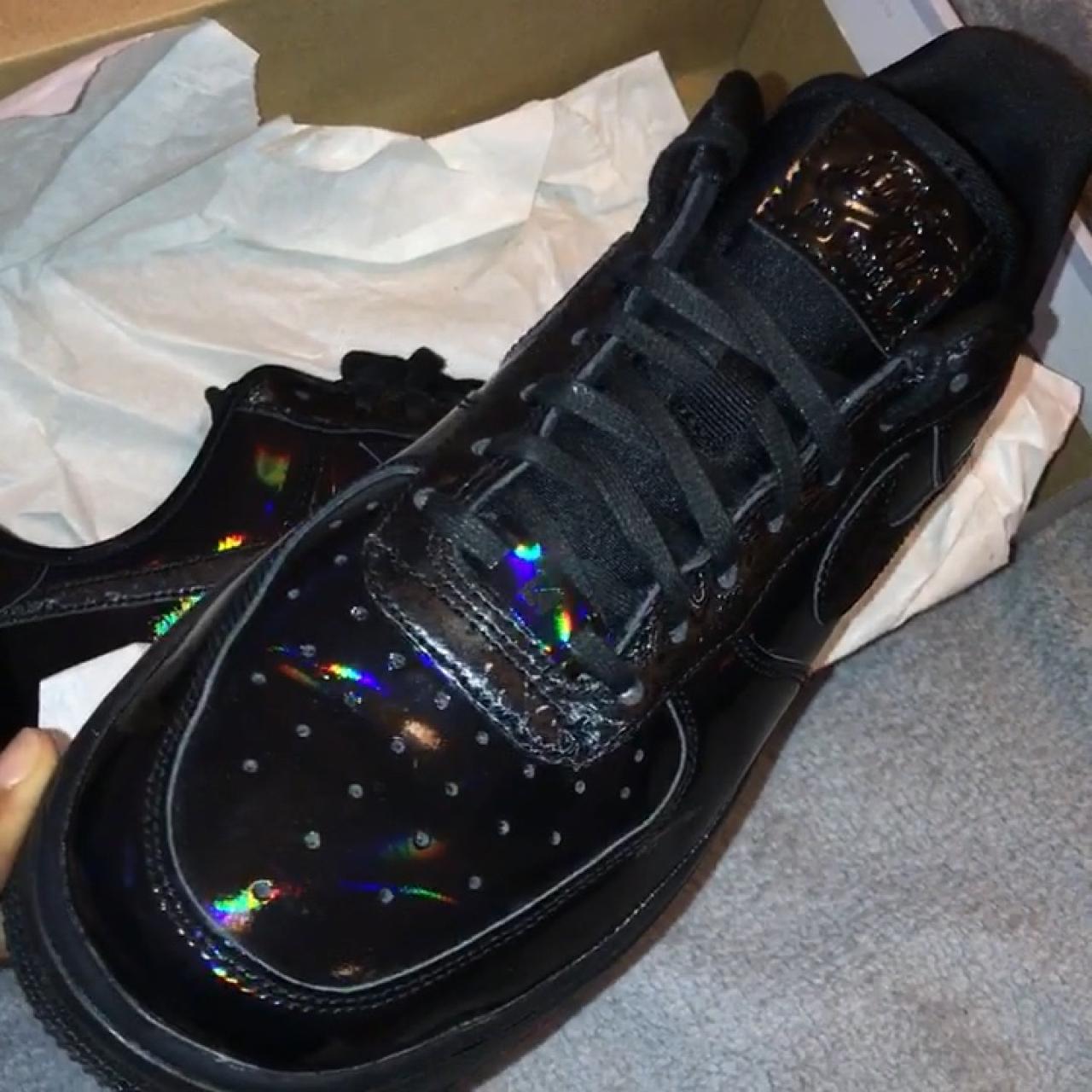 black holographic nike air force