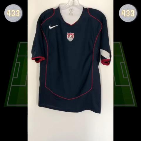 USMNT 2004 White Nike US Soccer Jersey Men M 20x28 2006