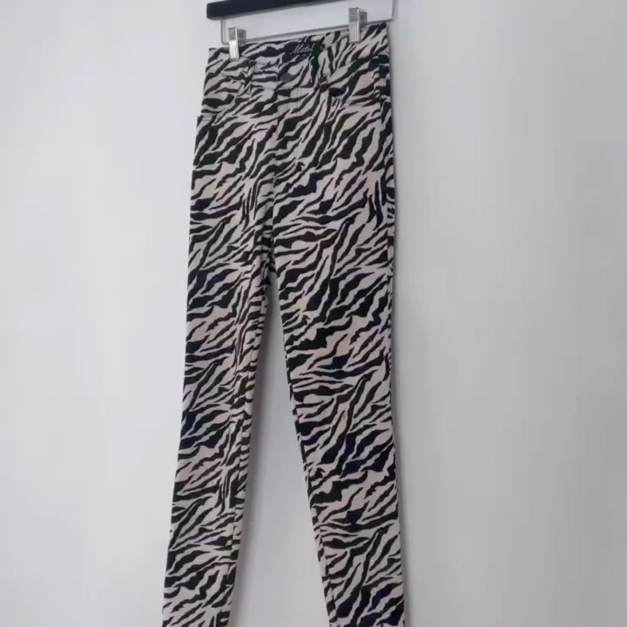 Motel Women's White and Black Jeans Depop