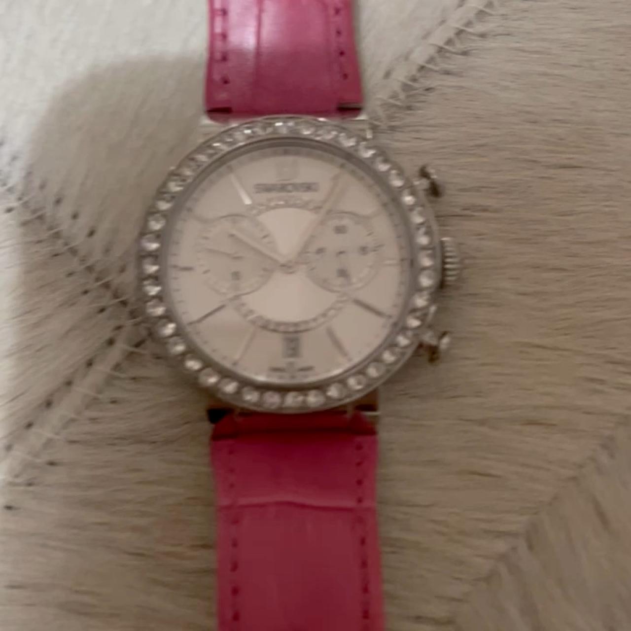 Swarovski Citra Sphere Chrono Pink Ladies Watch | Depop