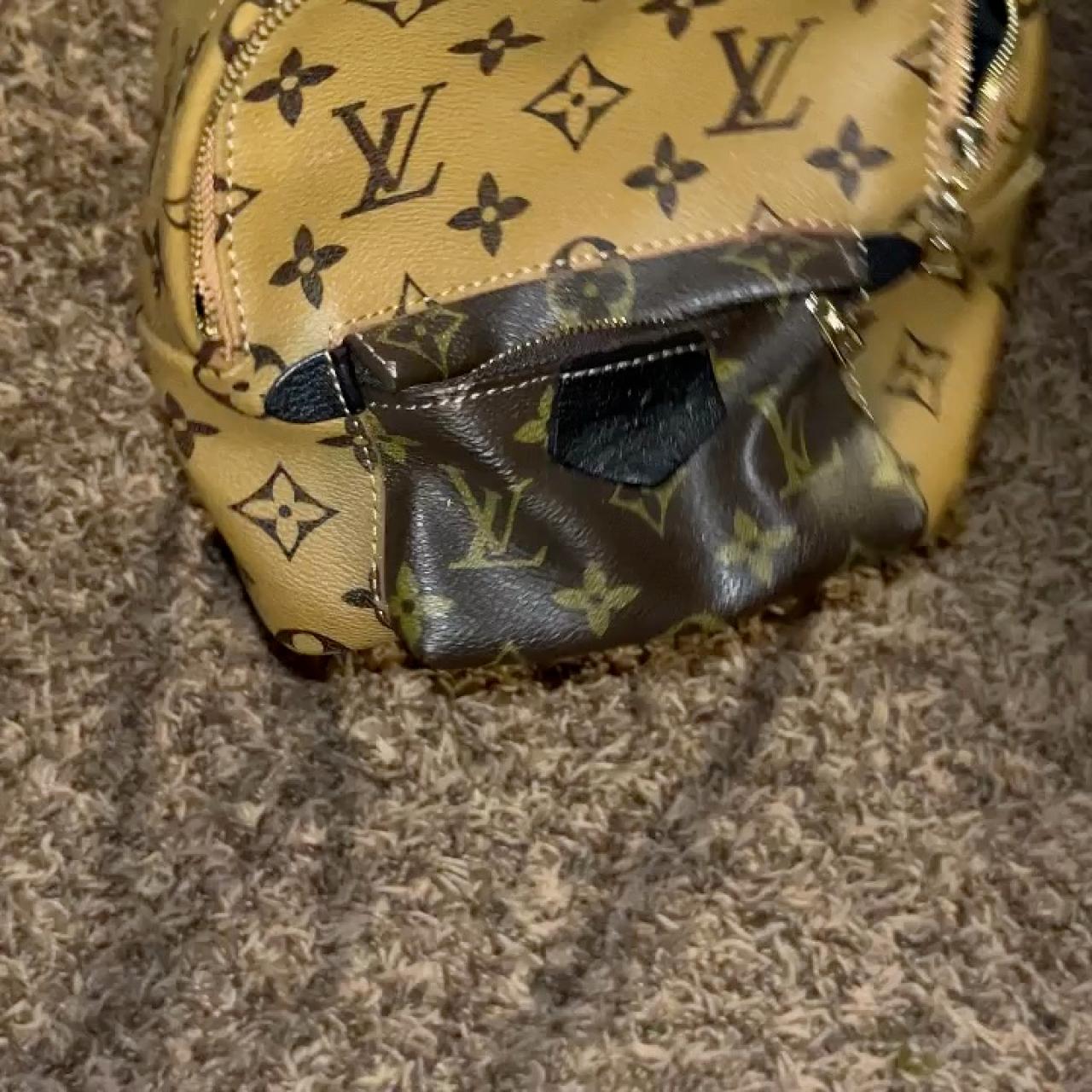 Louis Vuitton backpack. The bottom of the bag needs - Depop