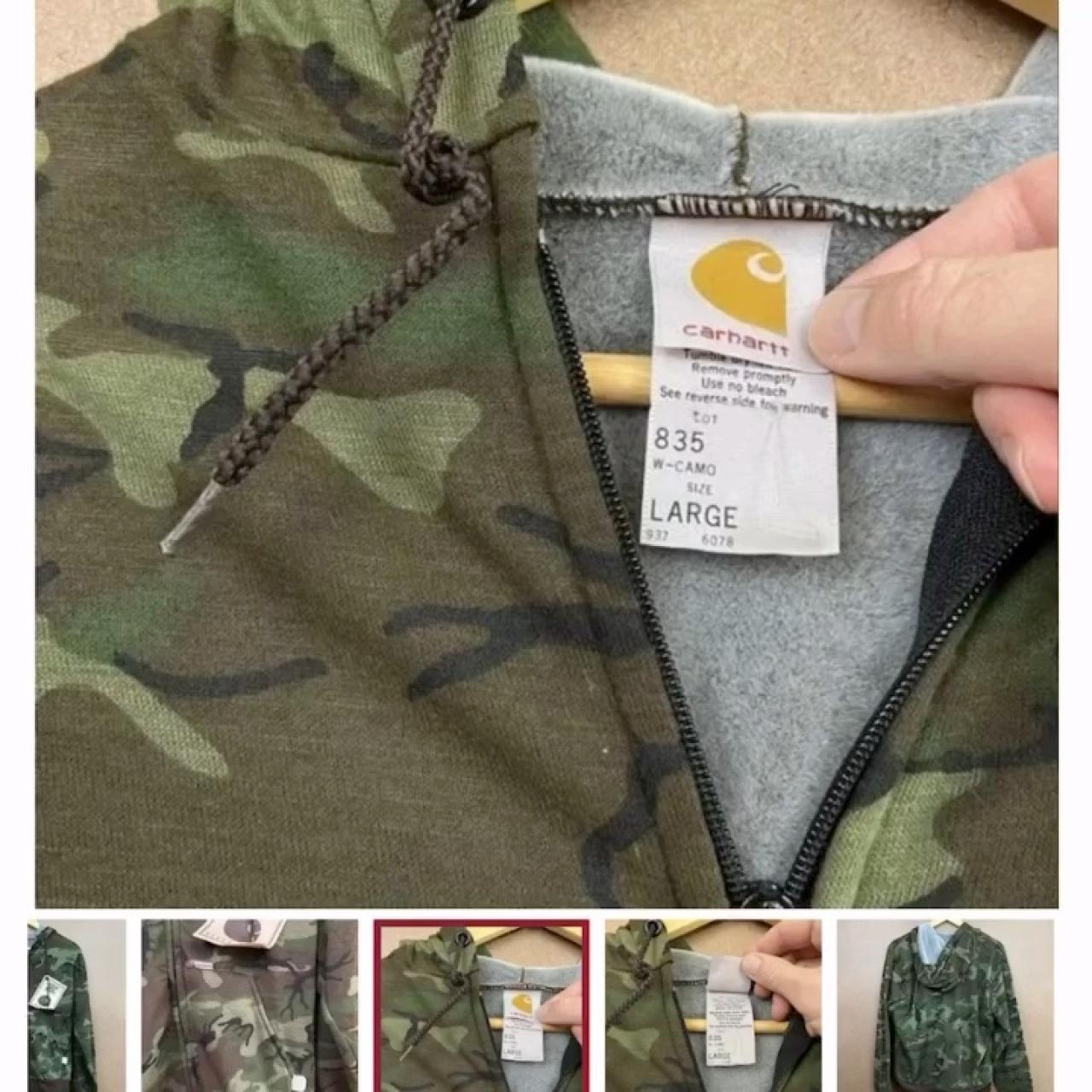 Carhartt camo cheap zip hoodie