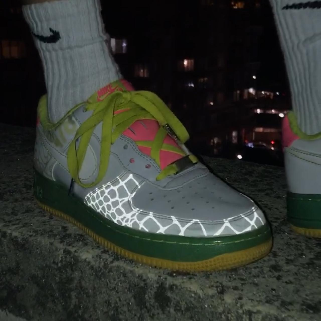 air force 1 crocodile green
