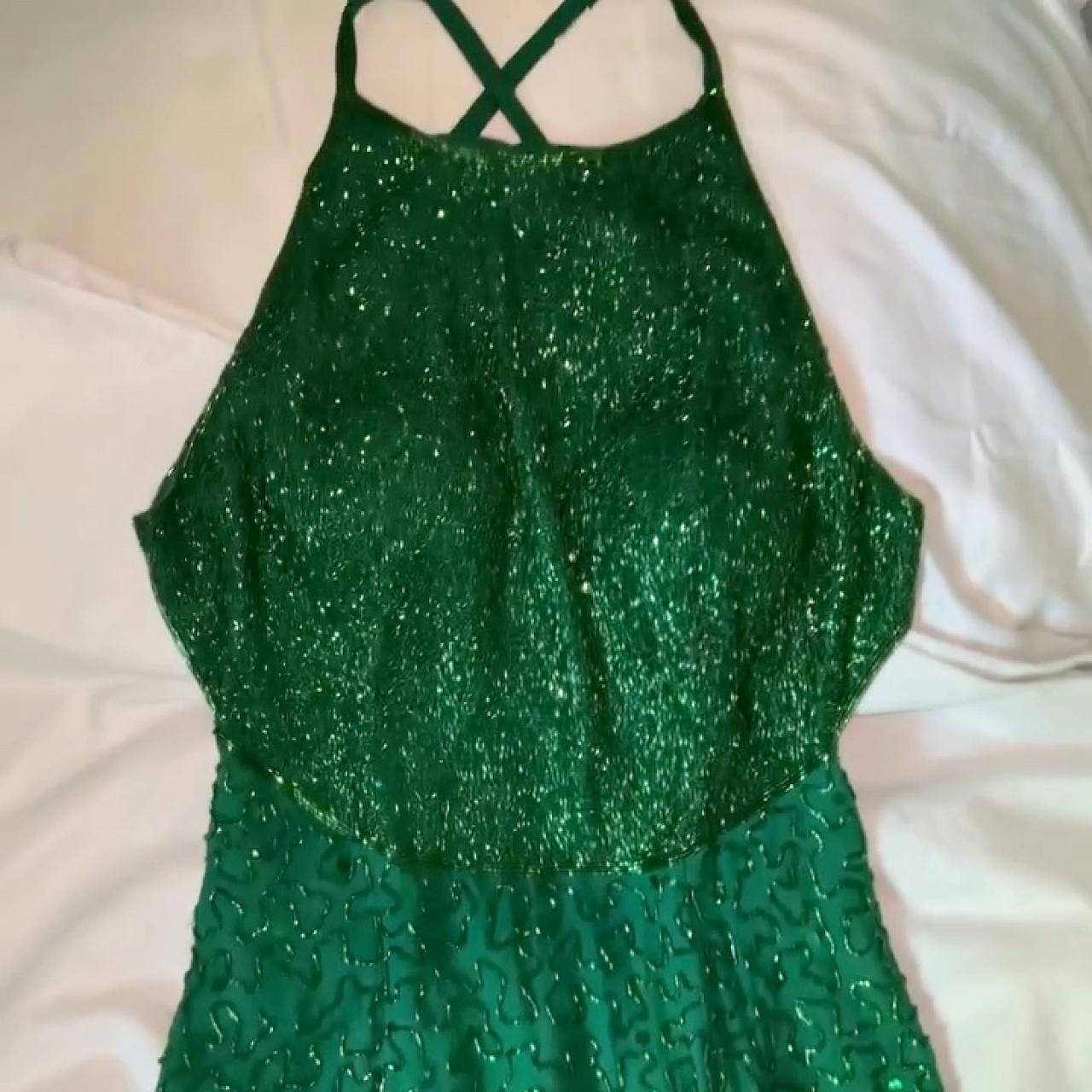 Beautiful Andretta Donatello green long dress with... | Depop