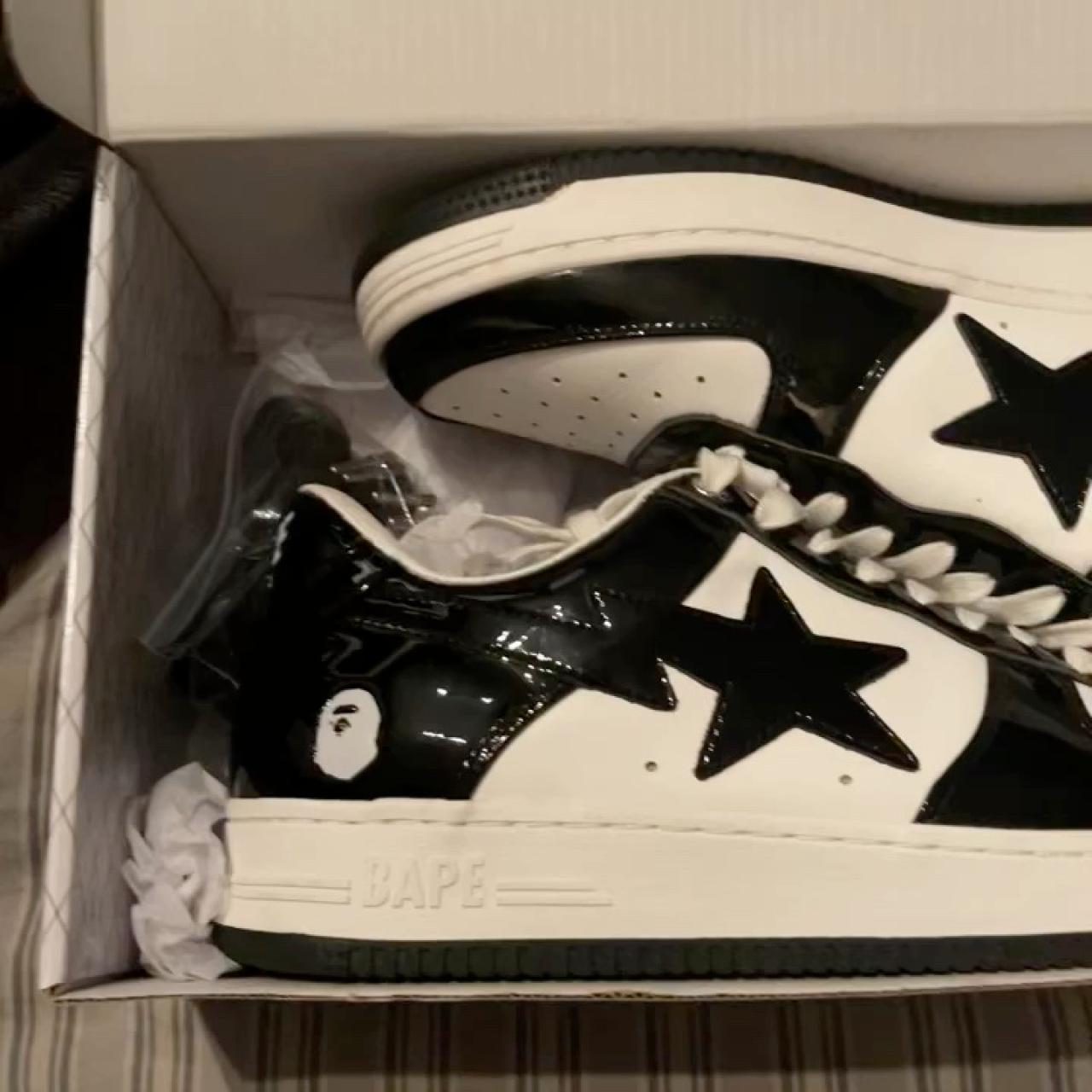bape sta black white