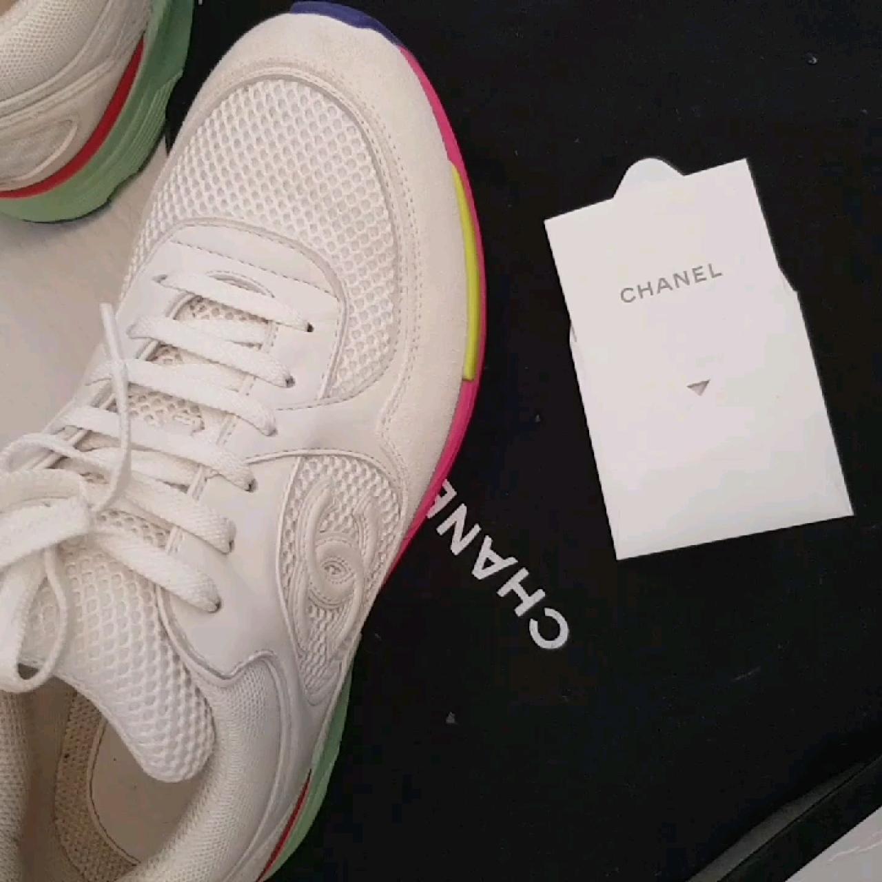 multicolor chanel sneakers