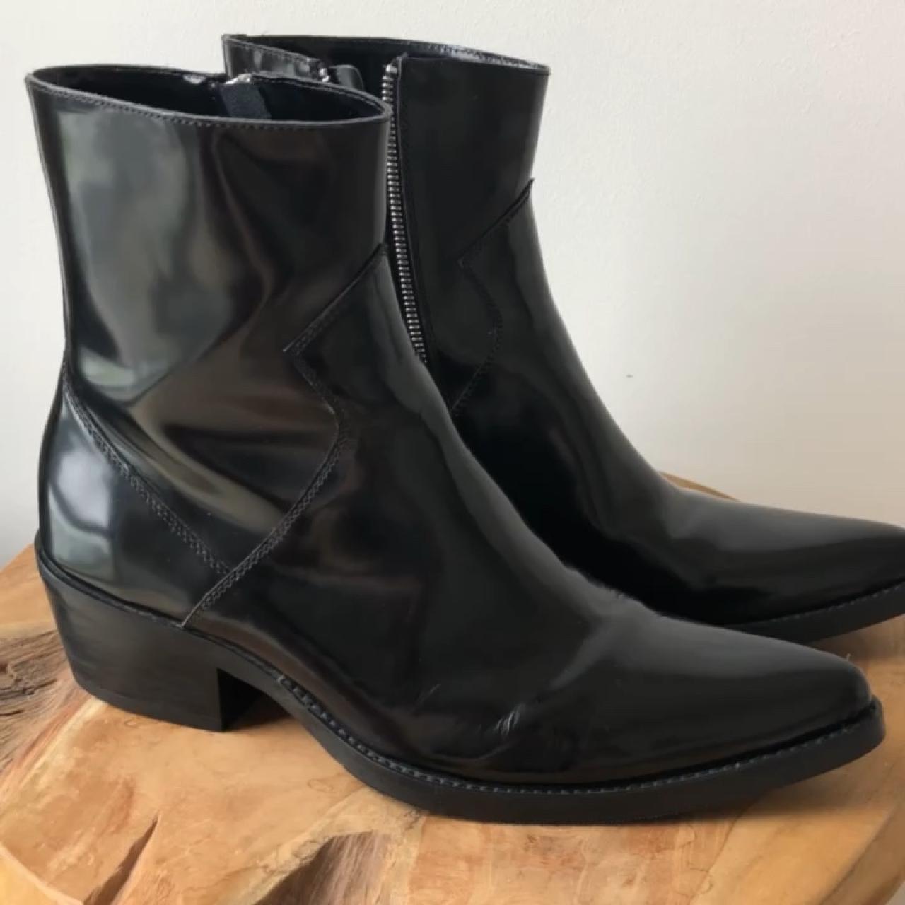 calvin klein alden leather boot