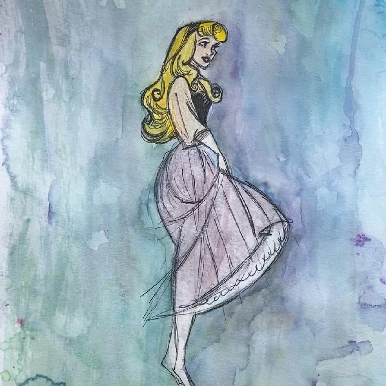 Disney Princess Aurora The Sleeping Beauty Forest... - Depop