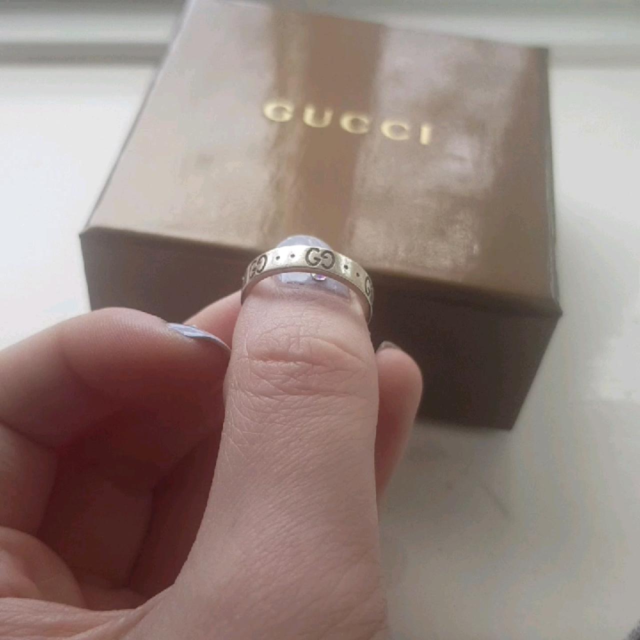 gucci icon band ring