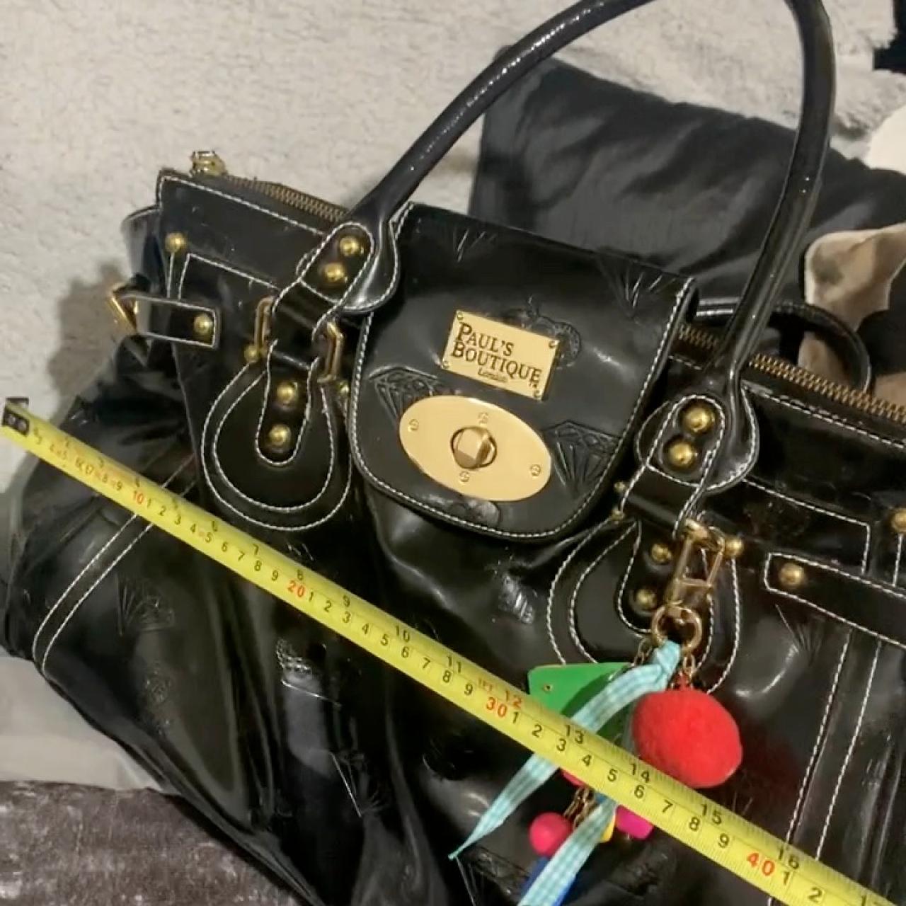 Genuine Large black Paul's boutique handbag with key - Depop