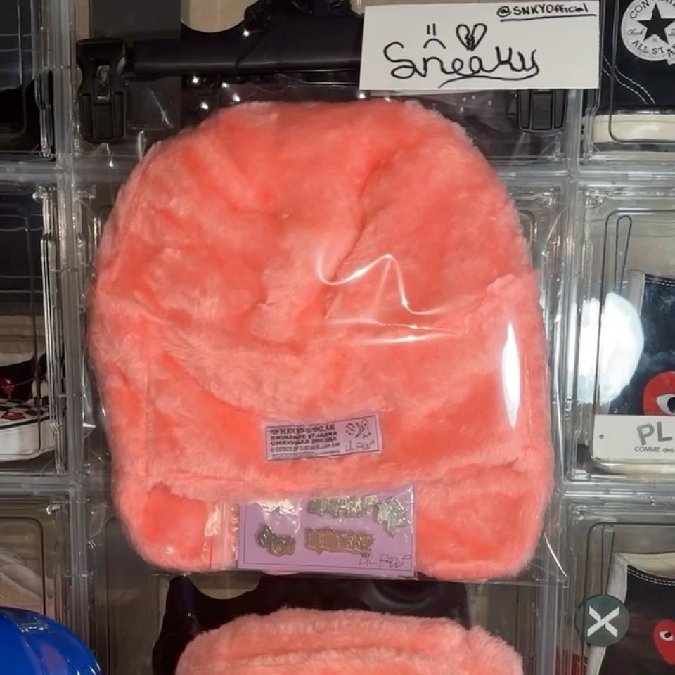 Lil Peep Ushanka Ugg Hat Lil Peep Pink Russian Hat Ushanka Pink