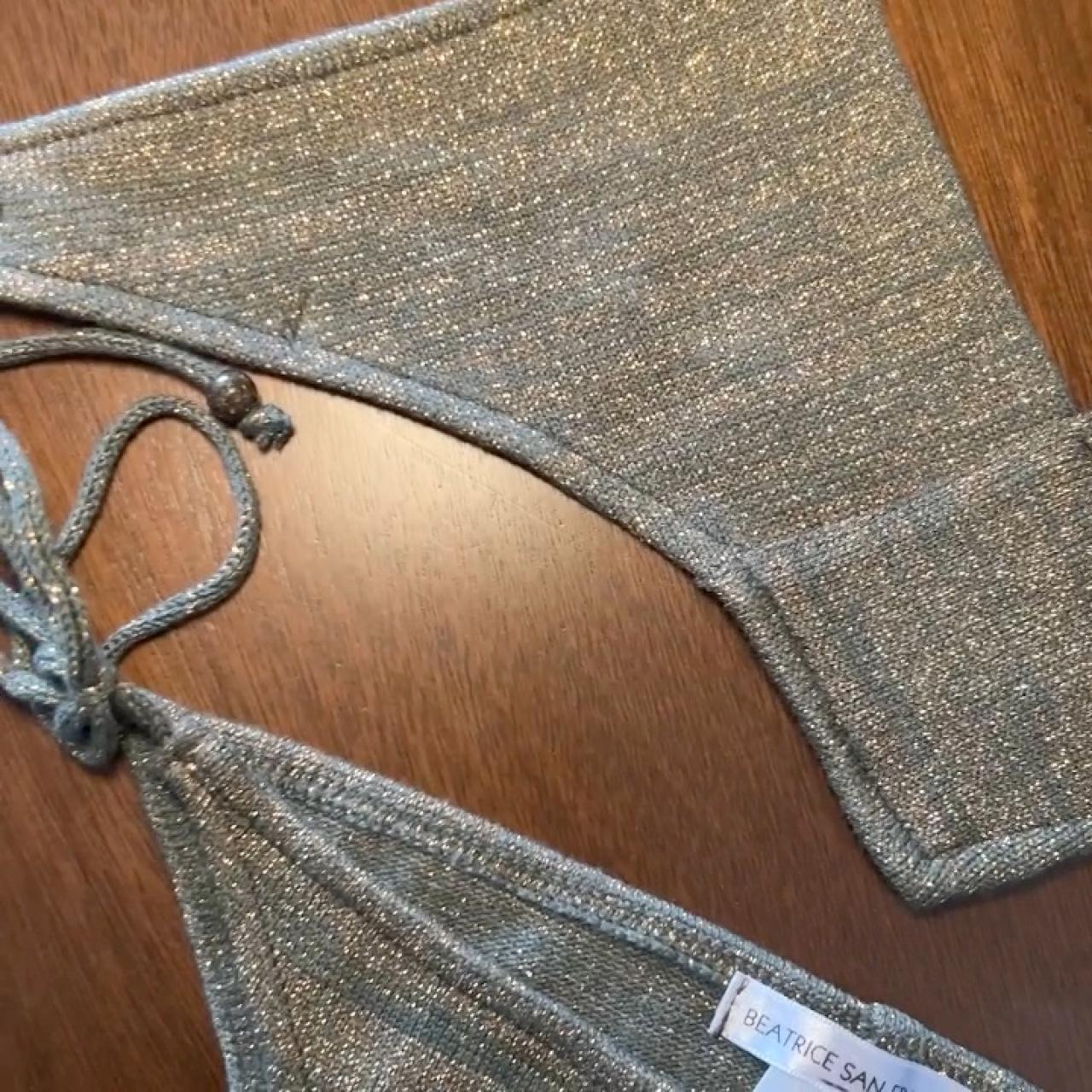 Women's Gold and Khaki Bikinisandtankinisets Depop