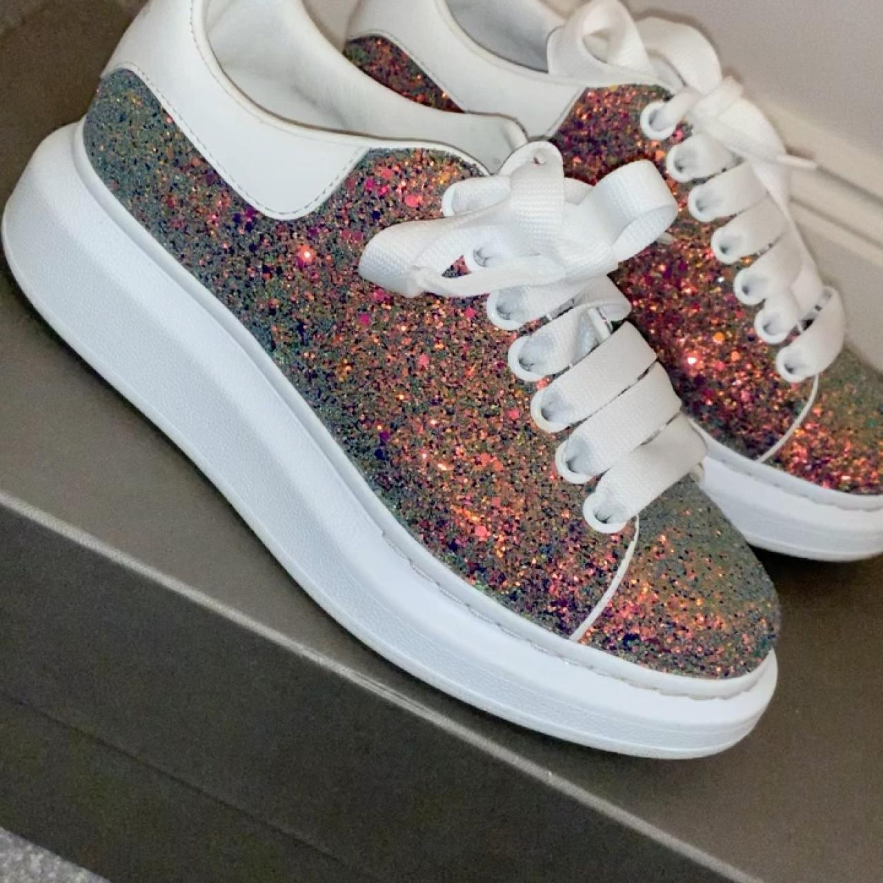 Rainbow glitter alexander hot sale mcqueen's