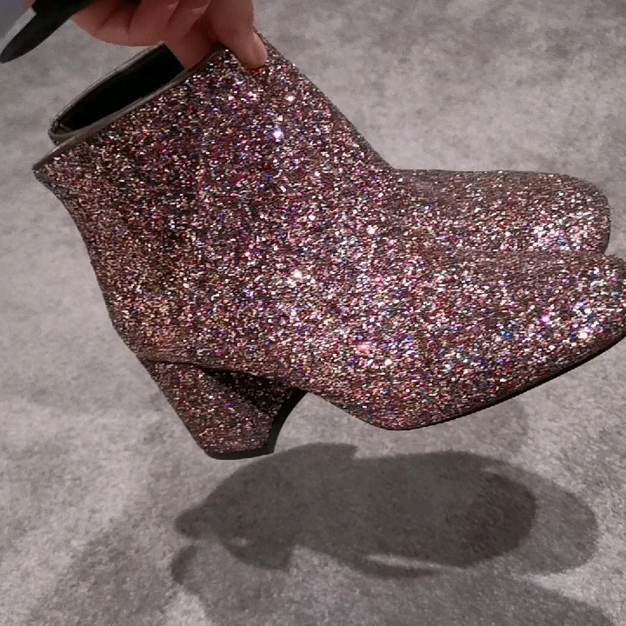 Bershka glitter outlet boots