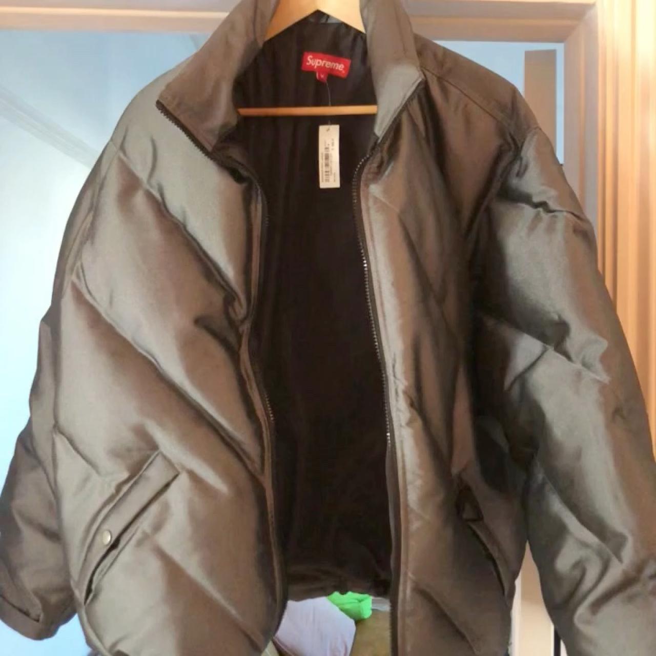 Supreme Iridescent Puffy Jacket Black