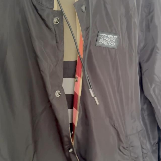 Burberry London Reversible Jacket Black/Beige **Size | Depop