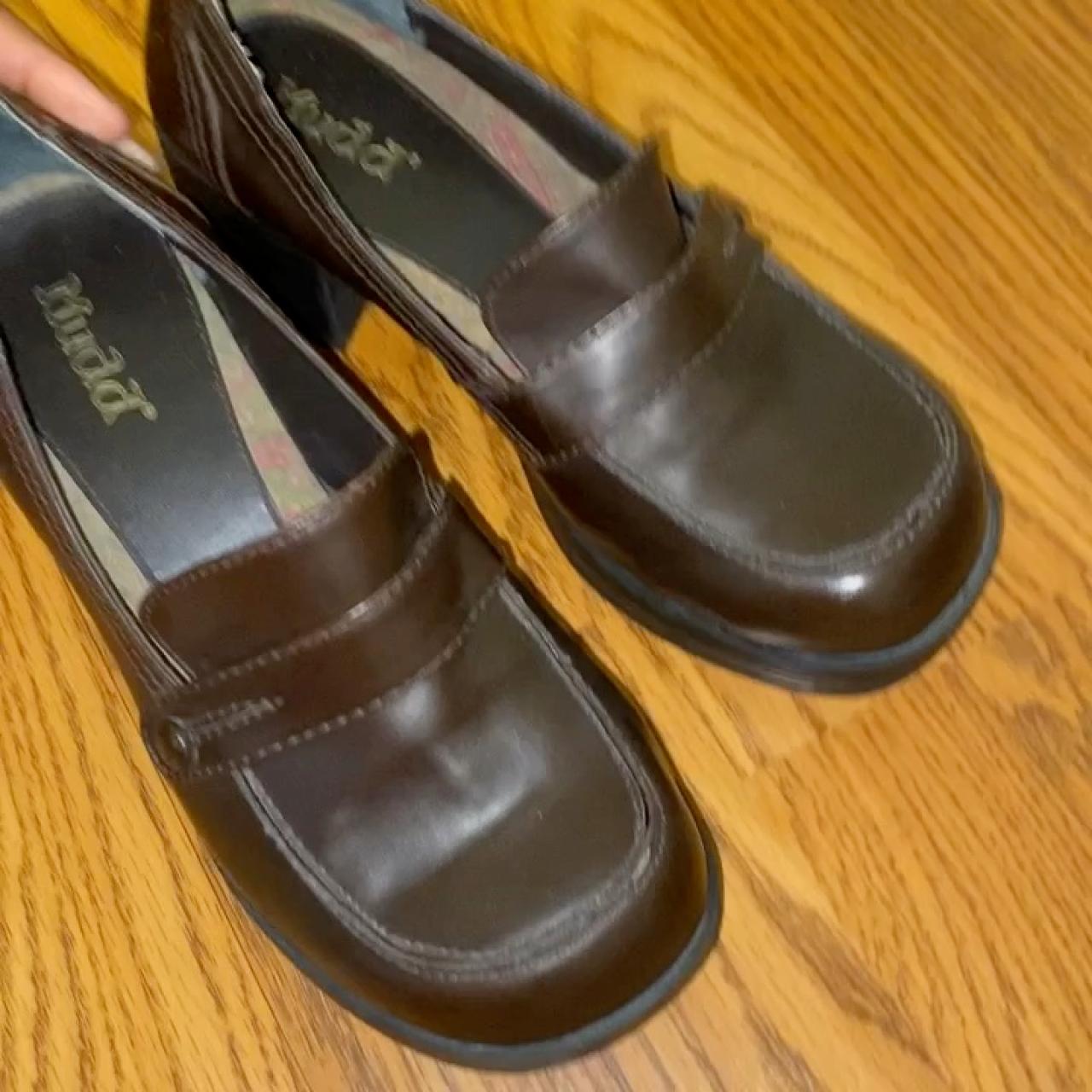 vintage mudd platform loafers in a womens size 9 Depop