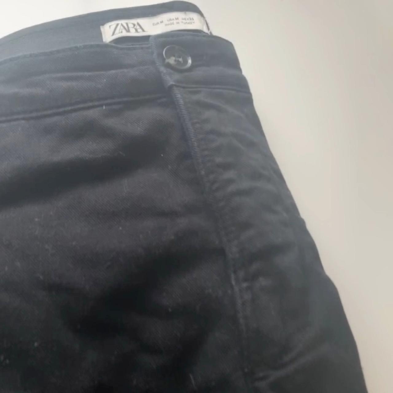 Zara men’s denim black shorts. I will steam them... Depop