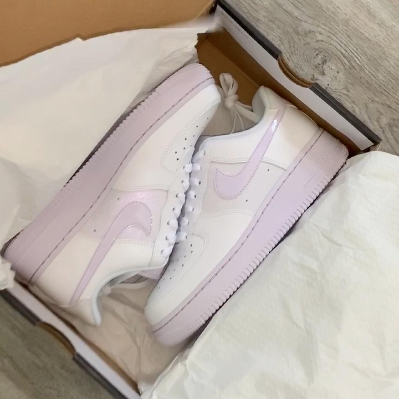 nike air force one barely grape