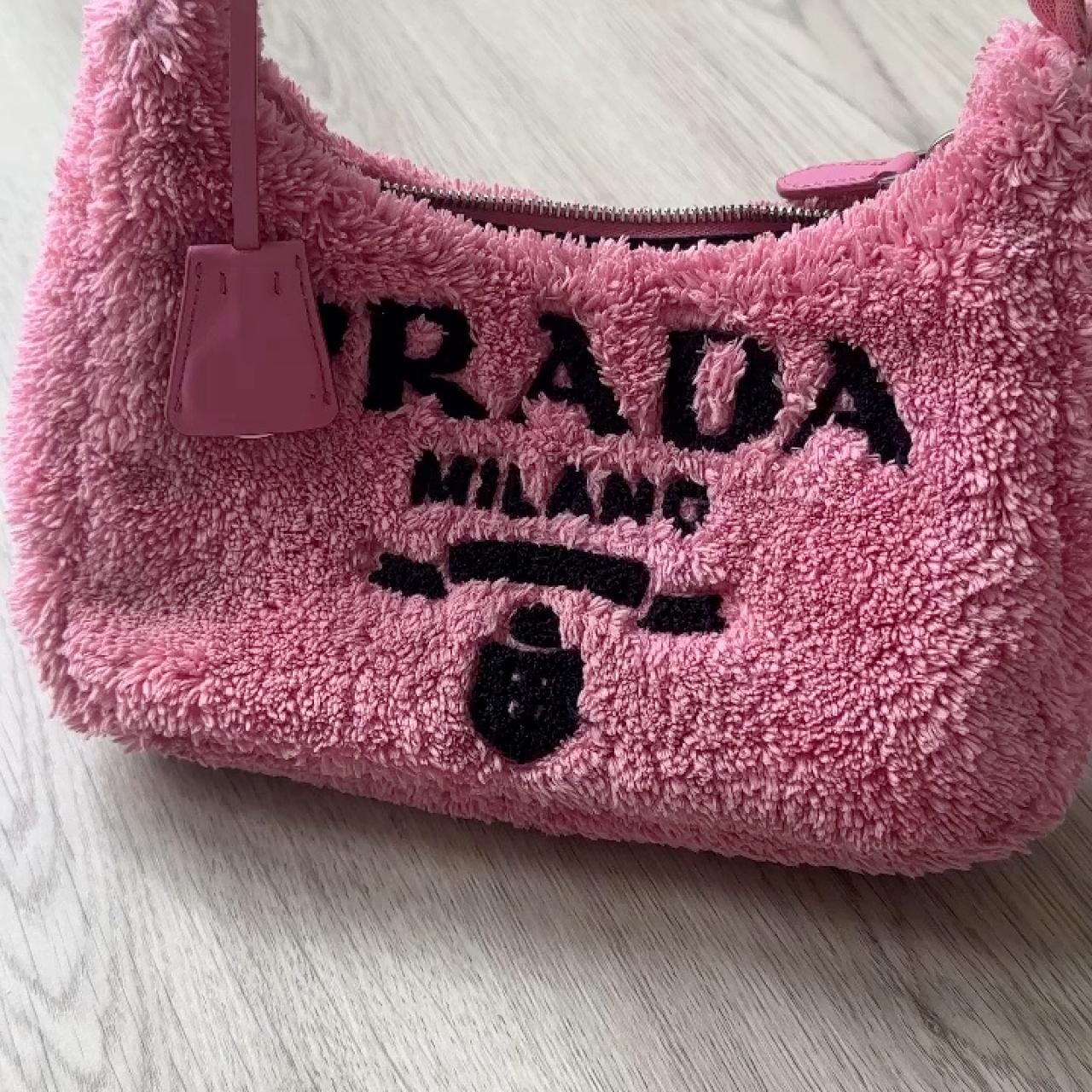 Prada Re-Edition 2000 Terry Cloth Mini Bag (Pink)