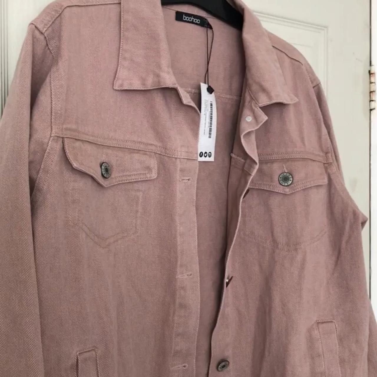 dusty pink denim jacket