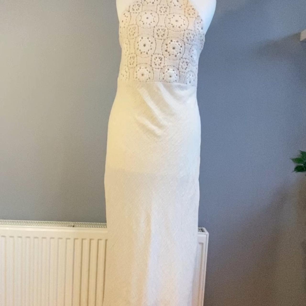 beige wedding guest dress with sleeves Parker