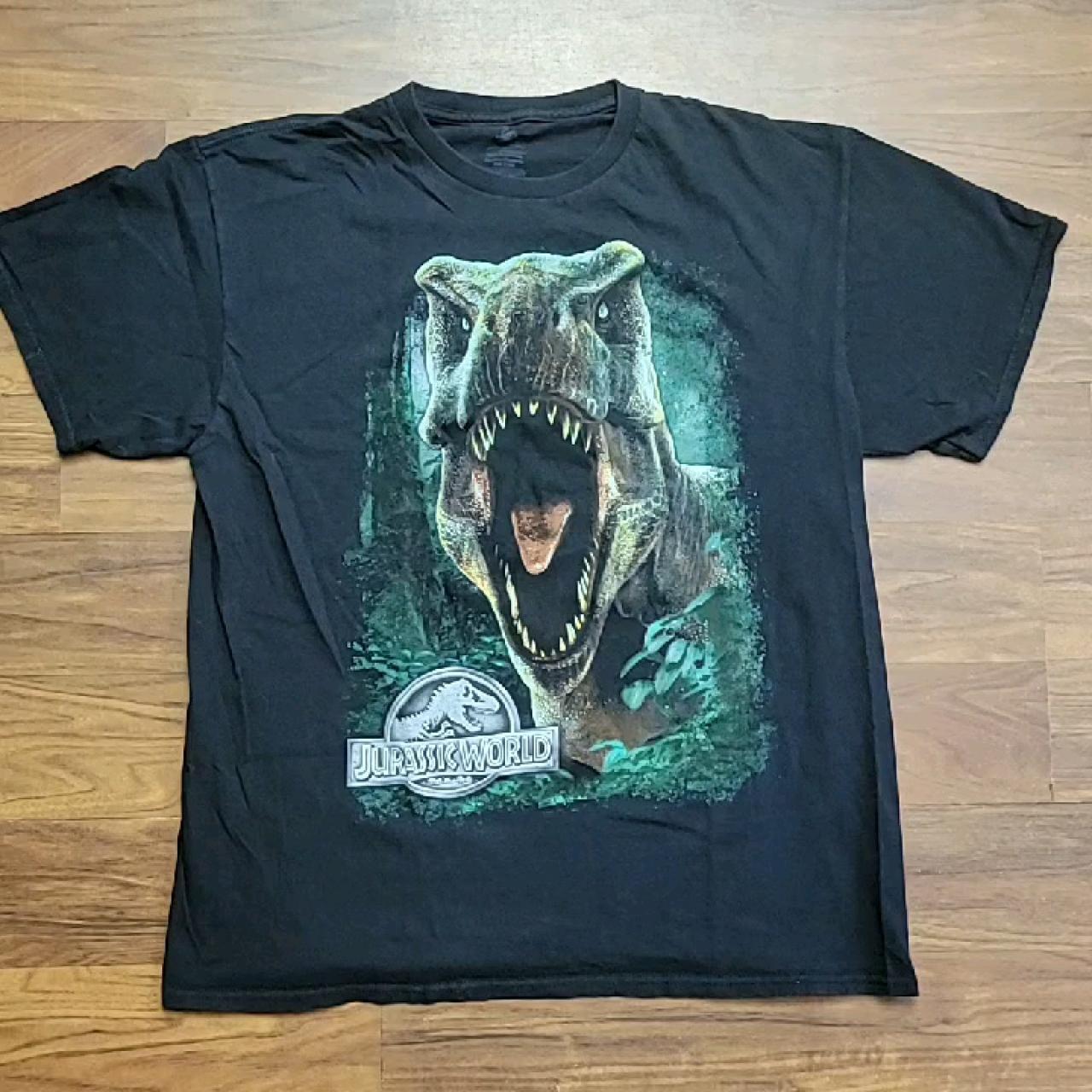 Jurassic World Movie Promo T Rex Graphic T Shirt Depop 6149