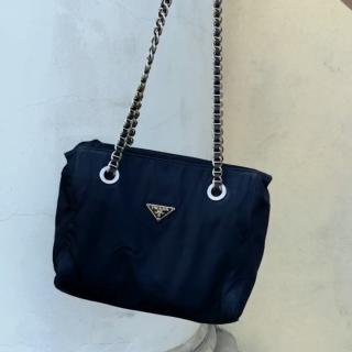 prada chain nylon bag