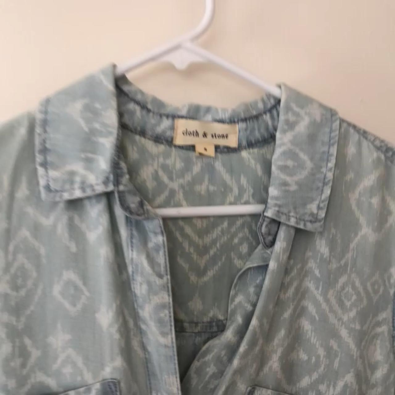 cloth & stone denim shirt dress