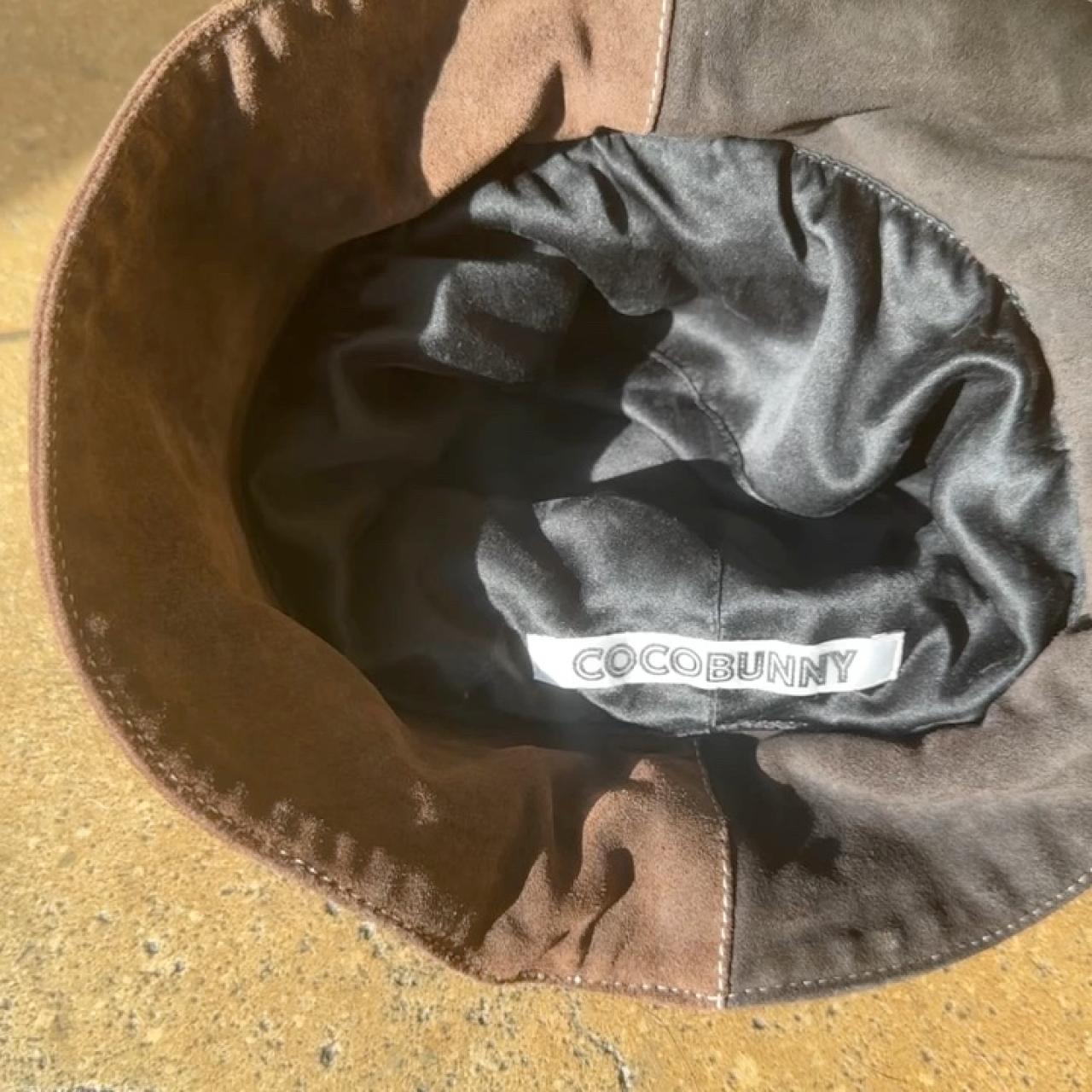 COCOBUNNY Collections brown suede bucket hat Suede Bucket Hat Unisex Packable Casual Brown Tan PigSuede  main image 4