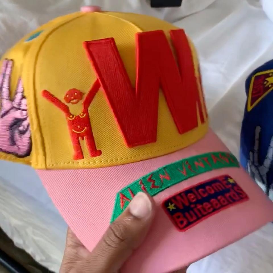 Walter Van Beirendonck WitblitZ Cap - Yellow/Pink