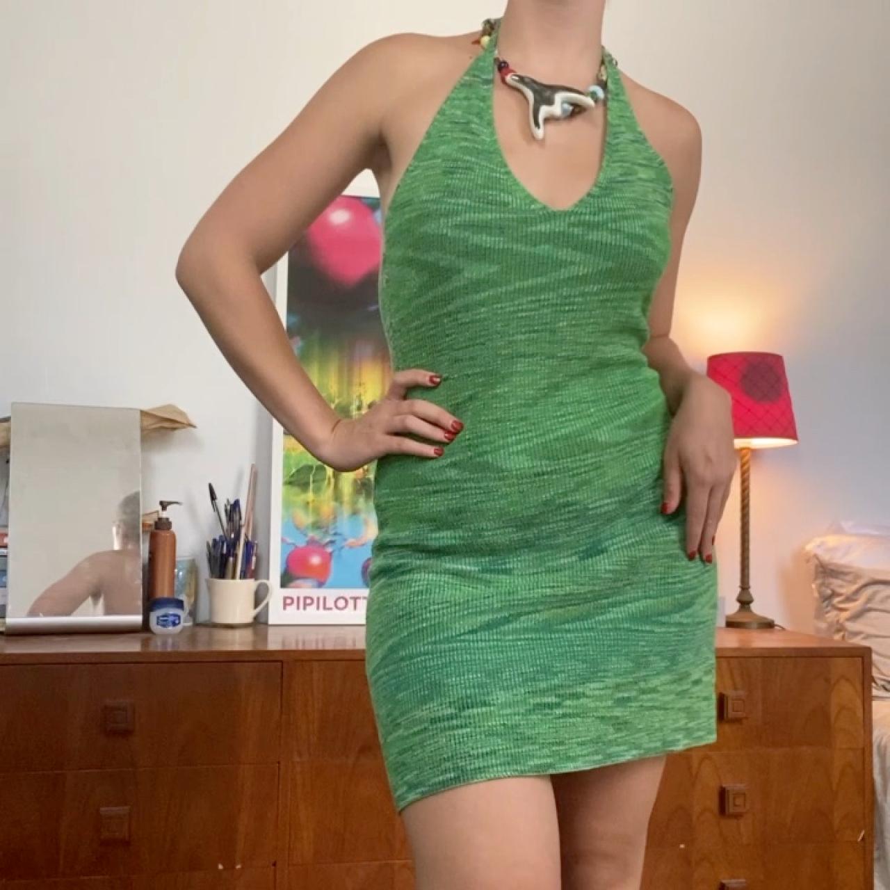 square neck tulle dress