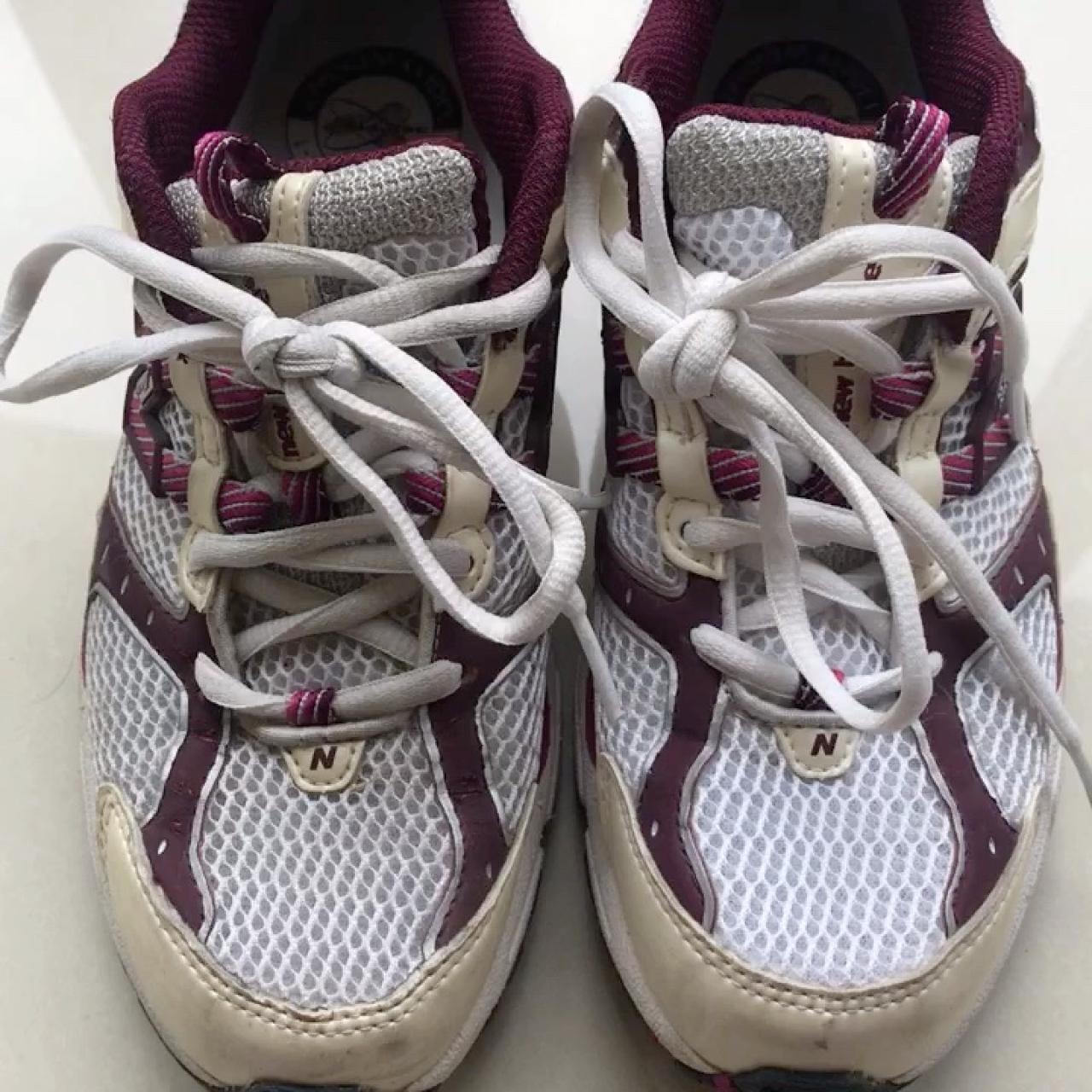 New Balance 734 Pink Purple White Trainers In good - Depop