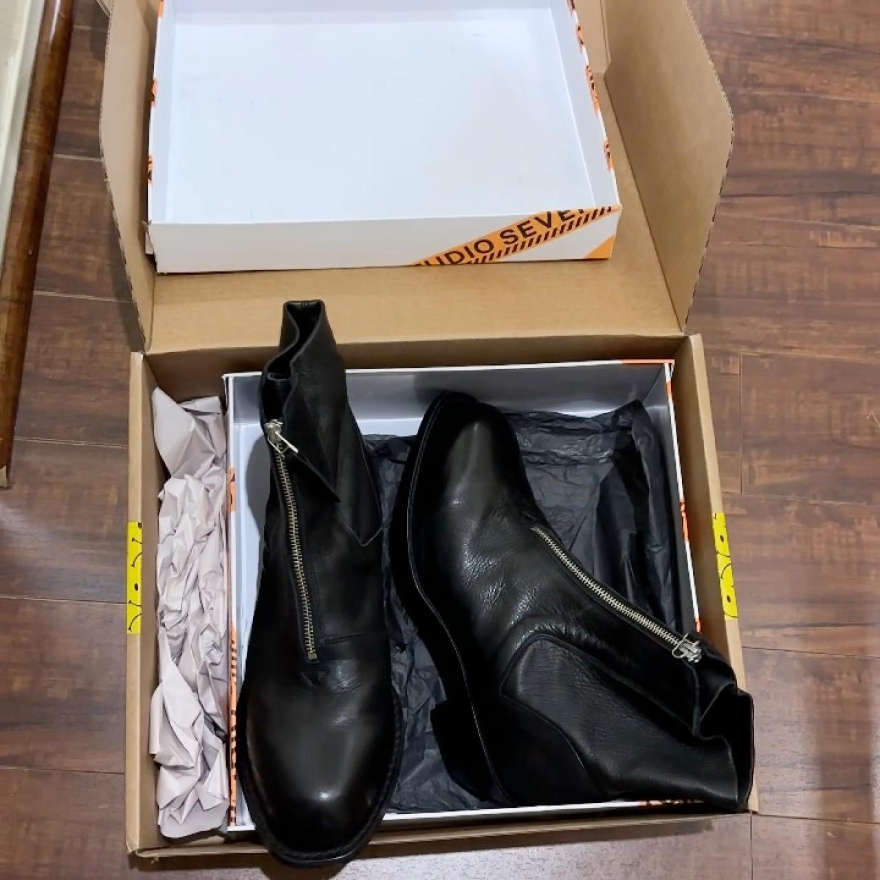 Mihara Yasuhiro x Studio Seven Zip Boots Size 27 - | Depop