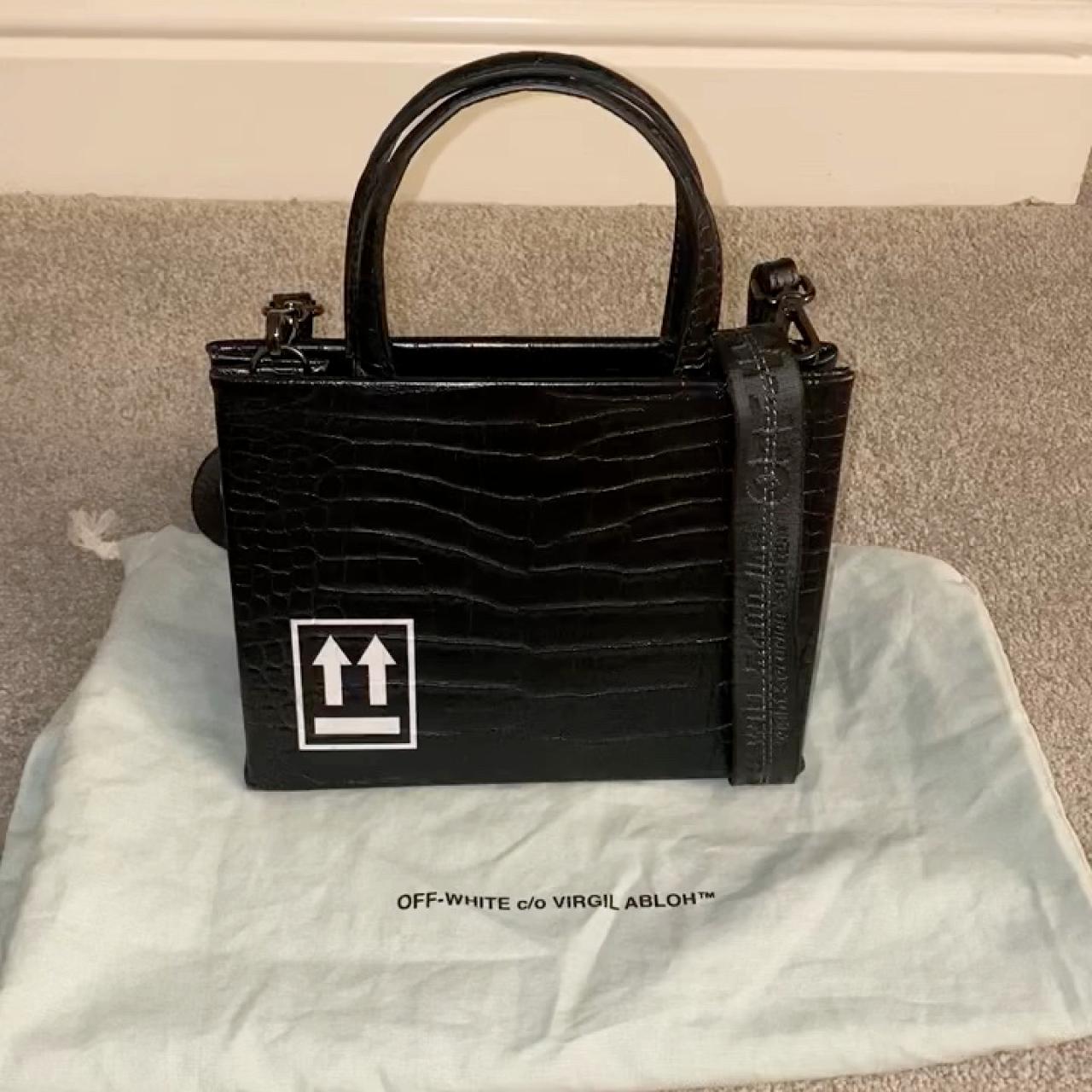 Off White Croc Box Bag with scarf. - brand new so... - Depop