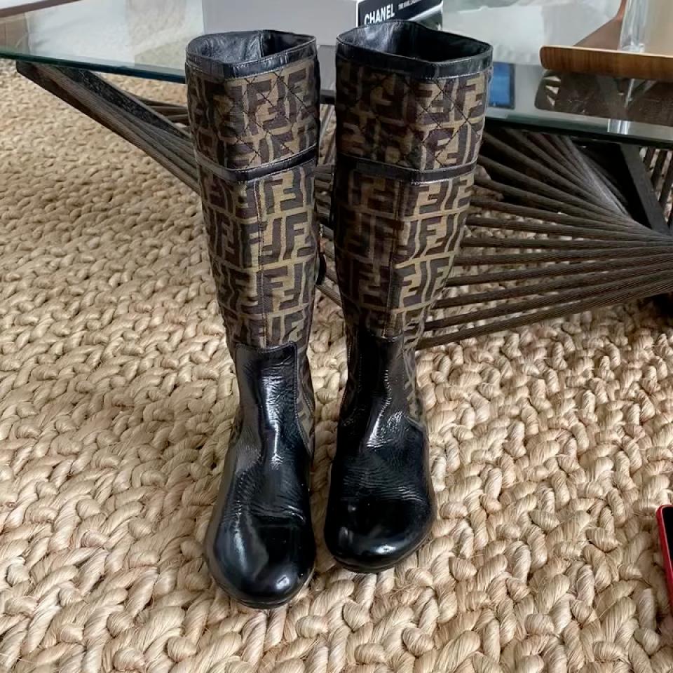 Fendi hotsell monogram boots