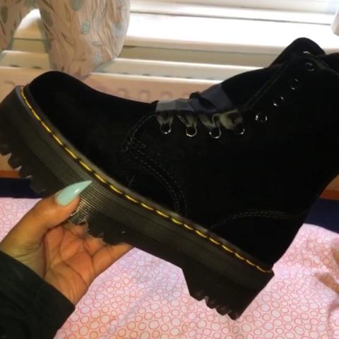 velvet platform doc martens