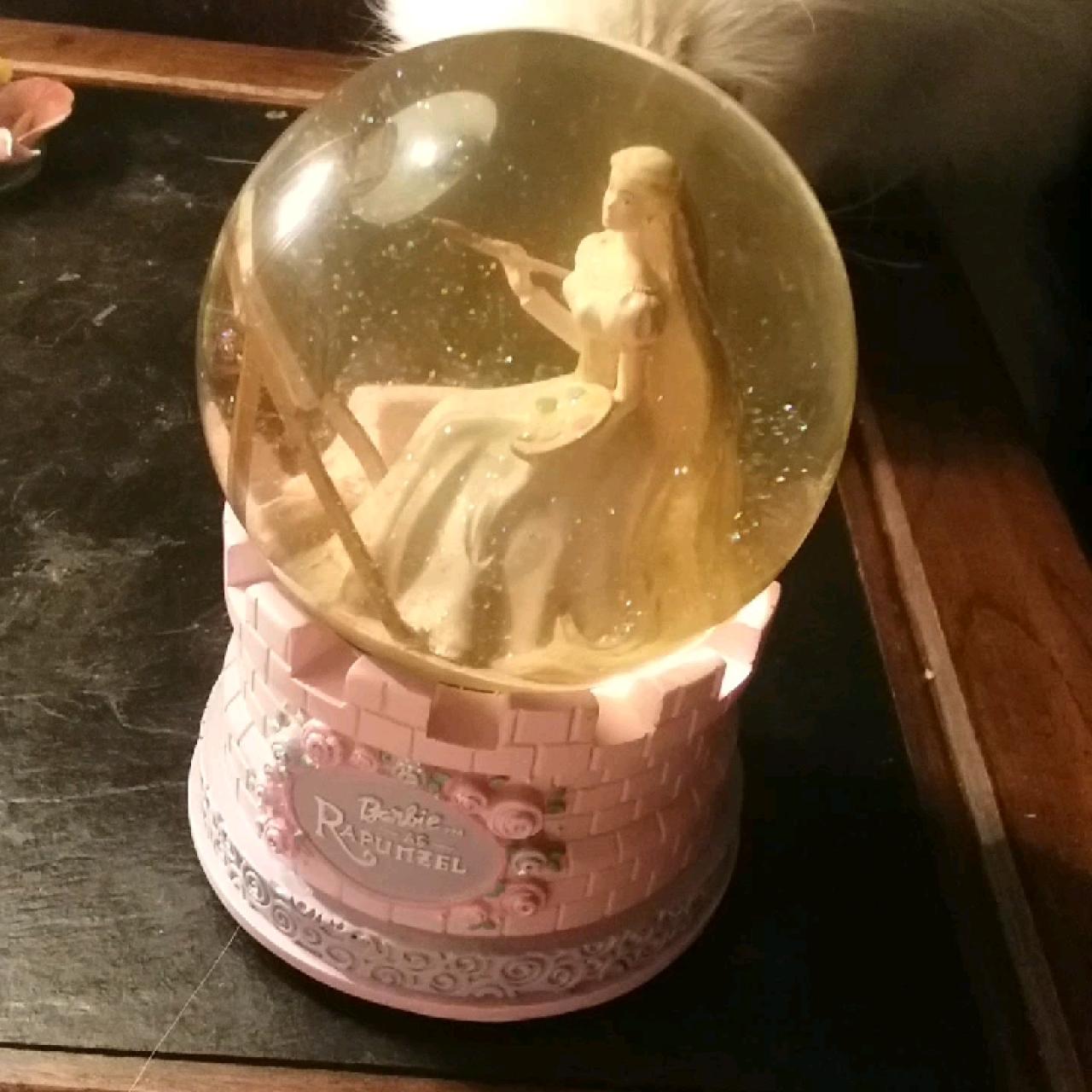 barbie rapunzel snow globe